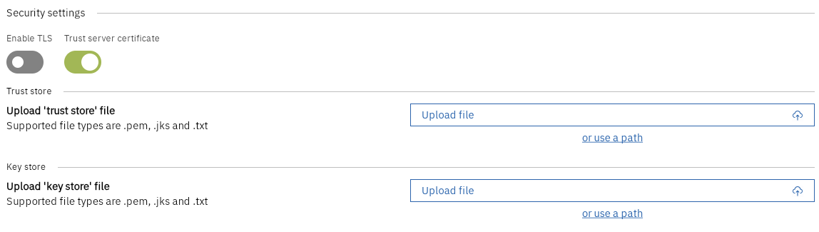 Upload Agent TLS Certificates