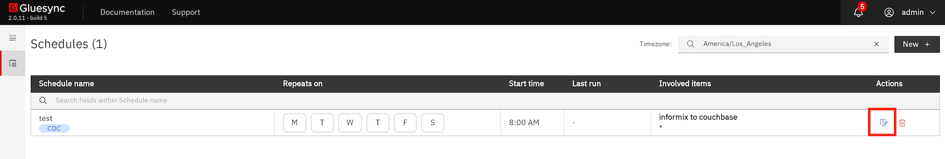 Editing Schedules