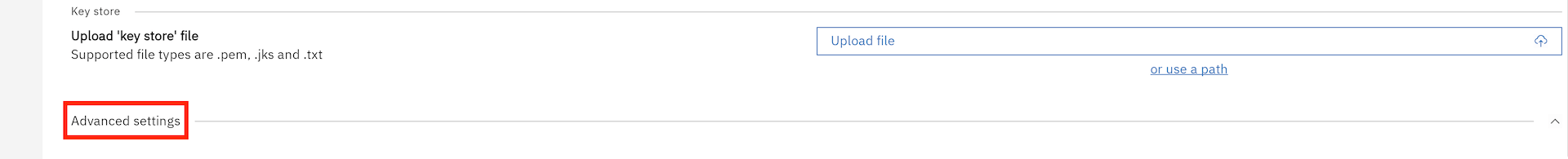 Advanced Settings