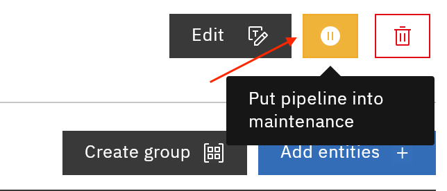 Maintenance Mode Button