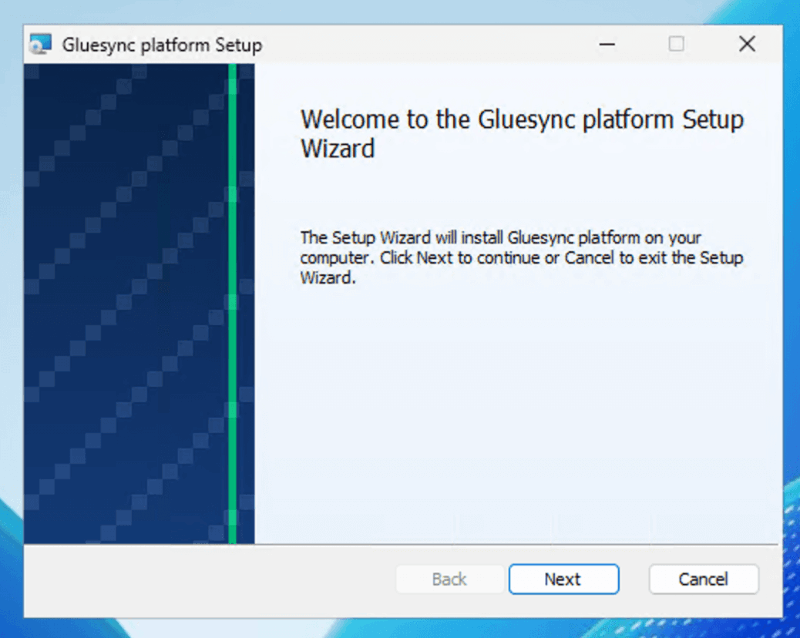 Second phase Welcome screen